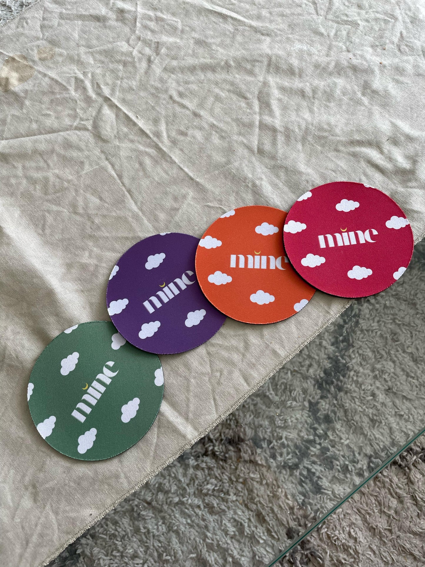 Cosy Coasters - Dessous de Verre Sublimés - Pack de 4 assortis 🎨